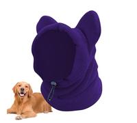 Dog Beanie - Warm Knitted Pet Headwear, Winter Puppy Cap with Soft Windproof Fleece Lining, Comfort Fit Elastic Ear Slots, Ideal for Cold Weather Camping Outdoors Hiking