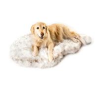Dog Bed Deluxe Ultra Plush and Comfortable Pet Crate Pad Mat Detachable and Washable Kennel Cushion with Non-Slip Bottom for Large Medium Small Dogs and Cats Gray XL 12372cm (White XXL 152 * 90cm)