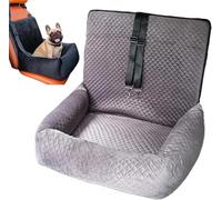 Dog Bed for Car,Car Seat Dog Bed,Multi-Function Safety & Comfortable Portable Dogs Cars Beds with Adjustable Leashes,Removable Washable Non-Slip Pet Booster Seat (Gray, 50*50*57cm/19*19*22inch)
