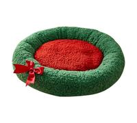 Dog Bed for Winter Indoor Room Kennel Crate Sleeping Rest | Christmas Cat