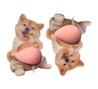 Dog Belly Sticker - 3D Silicone Squeeze Dog Belly Sticker | Laptop Decal For Phone Case Notebook Scrapbook Journal Planner Stationery Laptop Suitcase Water Bottle Kids Adults Party Favors And Others