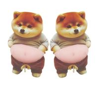 Dog Belly Sticker - Calcomanías para portátil de cachorros, dibujos animados Canine Labels for School Supplies, Soft 3D Belly Squeezable Graphics with Playful Design, Stationery Collection, Cute Pet