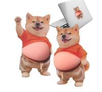 Dog Belly Sticker - Silicone Squeeze Stickers | 3D Laptop Decals | Ideal For Phone Case Notebook Scrapbook Journal Planner Stationery Suitcase Water Bottle Kids Adults Party Favors