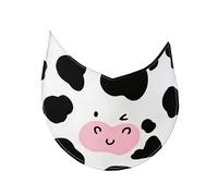 Dog Bib, Adjustable Waterproof Drool Towel with Cute Cow Pattern, Soft Absorbent Dog Handkerchief for Mealtime, Grooming, Everyday Wear, Holiday Dressing, Christmas Easter Halloween Costume Parties