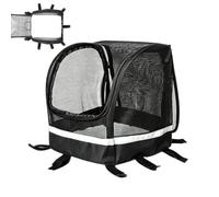 Dog Bike Carrier - 11.22 Inches, Polyester Pet Basket, Reinforced Bicycle Carrier | Ventilated Handlebar Basket, Secure Window Carriers For Daily Commuting Outdoor Camping Hiking Road Trip