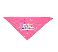 Dog Birthday Bandana | Soft Cotton Absorbs Saliva for a Tidy Pup | Breathable Pet Accessories for Small/Medium/Large Dogs | Cute Triangular Scarf for Birthday Party (One Size)