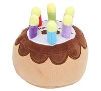 Dog Birthday Cake Plush Toy with Squeaker | Soft Chew Toy for Small & Medium Dogs | Puppy Teething Relief & Oral Care | Hand Wash Only Pet Present for Birthday Celebration