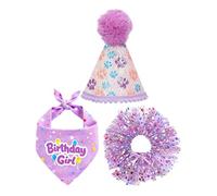 Dog Birthday Party Supplies, Cute Puppy Costume Outfit, Girl Dog Tutu Skirt Dress with Adjustable Fit, Party Accessory for Small Medium Large Dogs, Fun Celebration for Families Friends Women Adults