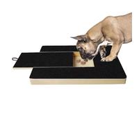 Dog Board - Wooden Pet Scratcher for Nails | Pull out Grooming Tool with High Grit Sandpaper & Adjustable Inclined Base for Small Paws, Medium Breeds, Large Dogs and Puppies