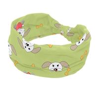 Dog Bones - Diadema elástica ancha para mujer, antideslizante, absorbe la humedad, para yoga, deporte, gimnasio, correr, fitness