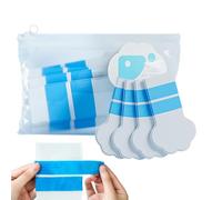 Dog Boots - Dog Shoes, Woven Fabric Paw Protection Puppy Shoes | 20PCS Pet Shoes Waterproof Paws Cover with Adjustable Strap for Small Medium Large Dogs Puppies Cats Kittens, White and Blue