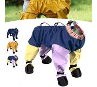 Dog Boots Leggings Waterproof Dog Pants, Adjustable Suspender Boots for Dogs,Outdoor Walking Running Hiking Booties (Mixed Colors,XL)