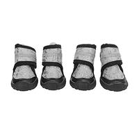 Dog Boots Traction - Grip Adjustable | Reflective Pet Shoes for Small Medium Large Dogs | Weather - Guard Outdoor Booties for Walking/Hiking/Snow (80 Size)
