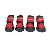 Dog Boots Traction - Grip Adjustable | Reflective Pet Shoes for Small Medium Large Dogs | Weather - Guard Outdoor Booties for Walking/Hiking/Snow (50 Yards)