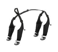 Dog Boots with Suspenders | Waterproof Adjustable Puppy Paw Protector - Dog Suspender Paw Protectors - for Outdoor Walking Winter Snow Rain Hiking