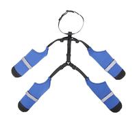 Dog Boots with Suspenders - Waterproof Blue Leggings | Polyester Cotton Professional Paw Protection for Winter Mud and Snow, Adjustable Elastic Harness for Medium Dogs Outdoor Walking Safety