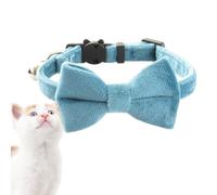 Dog Bow Ties - Pet Collar Accessory, Cat Necklace for Wedding Event, Puppy Band with Detachable Bell, Animal Apparel, Lovely Collar for Home Style and Travel Photography
