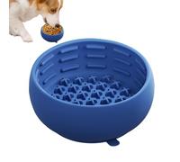 Dog Bowl - 11.5x11.5x5cm Slow Feeding Dog Bowl | Silicone Licking Mat Feeder for Small Medium Dogs | Non Slip Tip Over Resistant | Dishwasher Safe Pet Feeding Accessory