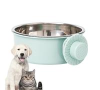 Dog Bowl - Stainless Steel, 5.31x2.36in Pet Bowl Wall-Mounted Spill-Resistant | Easy-Clean Secure Feeding Station Healthy Water & Food Use, Mounted Feeder For Dogs, Cats, Home Feeding Area
