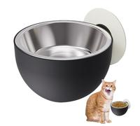 Dog Bowl - Stainless Steel, 5.63x3.15in Food Bowl Wall-Mounted Magnetic Design | Durable Easy-Clean Pet Feeder Secure Suction, Magnetic Dog Bowls For Dogs, Cats, Home Feeding, Kitchens