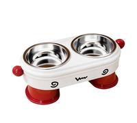 Dog Bowls Elevated - 2-in-1 Anti-Slip Tilted Feeder Dish, Adjustable Stand For Puppies | Pet Feeding Dish For Cats Kitten Small Animals | Indoor Outdoor Bowl For Home Use