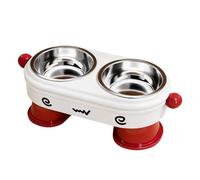 Dog Bowls Elevated - 2n1 Anti-Slip Feeder Dish | Adjustable Dog Bowl Stand with Non-Skid Base for Puppy Feeding, Cats, Kittens, Small Pets, Indoor, Outdoor Mealtime