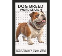 DOG BREED Word Search Puzzle Book: Word Search with Easy to Read Print about DOG BREEDS, BREEDS, DOGS and More | 6x9 inches, 110 pages | 50+ Puzzles ... Gift for Vacations, Holidays and Free Times