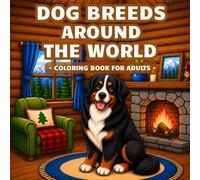 Dog Breeds Around the World: A Coloring Book for Adults: Discover 50 Unique Dog Breeds Through Relaxing Scenes Inspired by Places Around the World