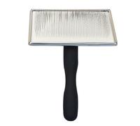 Dog Brush, Pet Comb, Grooming Tool, Metal Bristles Shedding and Knot Removal, Comfortable Handle Easy Use, Grooming Accessory for Dogs, Cats, and All Hair Types, 6.5in