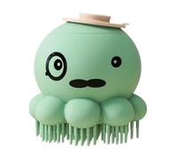 Dog Brush, Pet Grooming Tool, Octopus Design, Soap Dispenser Feature, Silicone Massage Bristles, Compact Size, Ideal for Long and Short-Haired Dogs and Cats,3.15x3.27In