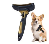 Dog Brush Shedding - Detangling Grooming Comb, Effective Undercoat Removal Tool, Gentle Pet Massage Slicker Brush, Stainless Steel Pin Design, Pet Grooming Accessory for Puppy Kitten