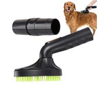 Dog Brush Vacuum Attachment - Cat Dog Grooming Groomer Attachment for Shedding Control | ABS Bristle Head with Universal Hose Fit, Pet Hair Removal Tool for Home Cleaning and Hair Maintenance