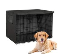 Dog Cage Cover UV-Resistant | Windproof Oxford Dog Kennel Cover For Indoor Outdoor Crates Sunproof, Frostproof