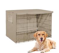 Dog Cage Cover UV-Resistant | Windproof Oxford Dog Kennel Cover For Indoor Outdoor Crates Sunproof, Frostproof