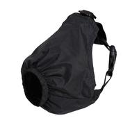 Dog Calming Cap Nylon Shading Pet Anxiety Muzzle Dog Blindfold for Grooming Anti Car Halskette Dog Individual (Black, L)