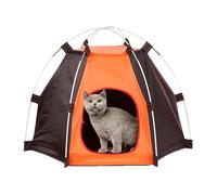 Dog Camping Tent - 27.17x27.17x21.65in Polyester Pet Shelter, Foldable Oxford Cloth Dog House, Lightweight Fiberglass Frame Outdoor Kennel | Portable Tent For Camping Travel Indoor Outdoor Use