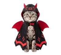 Dog Cape | Funny Bat Red Black Pet Cloak Party Dress Up Clothes |