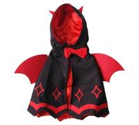Dog Cape | Funny Bat Red Black Pet Cloak Party Dress Up Clothes |