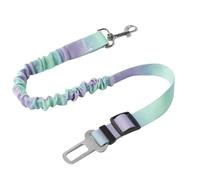 Dog Car Seat Belt, Nylon Pet Safety Harness, Adjustable Elastic BufferLeash with Buckle Clip, Shock-Absorbing Gear for Small Medium Large Dogs, Secure Fit for Vehicle Travel Use