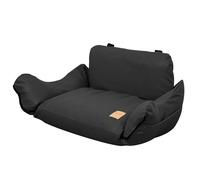 Dog Car Seat, Breathable Pet Travel Bed with Side Zipper, Portable Small Pet Carrier, Multi-Purpose Use and Comfortable for Car Rides and Home Use, 18.5x18.11x19.29 Inches