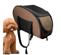 Dog Car Seat, Center Console Carrier, 15.35 X 9.44in Ventilated Cat Bag, Comfortable Design, Easy to Install for Travel, Driving, Taxi Ride Sharing, Road Trip, Daily, Commute Use