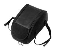 Dog Car Seat Center Console Pet Carrier Breathable Cat, Small Puppy Travel Bag for Car Rides Road Trips Taxi Sharing, Daily Commute, 15.35x9.44 Inches, Black, Brown