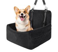 Dog Car Seat | Non-Slip Washable Plush All-Weather | 15.75x15.75x13.78 Inches Small Medium Dogs Car Seat - For Truck Sedan Pickup RV Family Road Trip Daily Outing Commuting Camping Travel