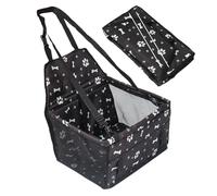 Dog Car Seat - Portable Pet Travel Booster Bed, Soft Cushion Padding Build, Lightweight Foldable Structure, Breathable Fabric Design | Camping Trips, Beach Travel, City Driving, Park Outdoor