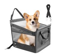 Dog Car Seat, Portable Puppy Booster, Secure and Comfortable Travel Carrier, Waterproof Vehicle Backseat Pet Bed, Sturdy and Cozy Design for Small Pets, Perfect for Outdoor Trips