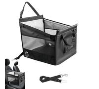 Dog Car Seat, Portable Waterproof Puppy Booster Carseat, Travel Safety Seat For Small Dogs & Cats, Backseat Pet Bed For Outdoor Trips and Vehicle Rides, 18.9x18.11x17.72 Inches