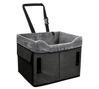 Dog Car Seat - Washable Plush Booster Carrier, Comfortable Pet Bed with Storage Pockets, Secure Vehicle Travel Feature, Ideal for Dogs Under 25 Lbs Road Trips Front Back Center Seats