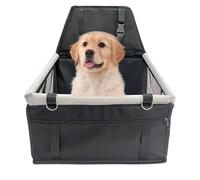 Dog Car Seats, Waterproof Puppy Travel Bed, Mesh Window and Storage Pocket, Adjustable Dogs Carrier Seat for Cats, Small Pets, Safety, Vehicle Rides, Washable, Road Trip Use