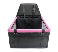 Dog Car Seats, Waterproof Puppy Travel Bed, Mesh Window and Storage Pocket, Adjustable Dogs Carrier Seat for Cats, Small Pets, Safety, Vehicle Rides, Washable, Road Trip Use