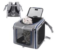 Dog Carrier for Bike, Portable Breathable Pet Bag, Secure Pet Carrier Bike Basket with Comfortable Handle and Mesh Design, Ideal for Cycling Commute Travel Outdoor Adventures with Cats and Small Dogs